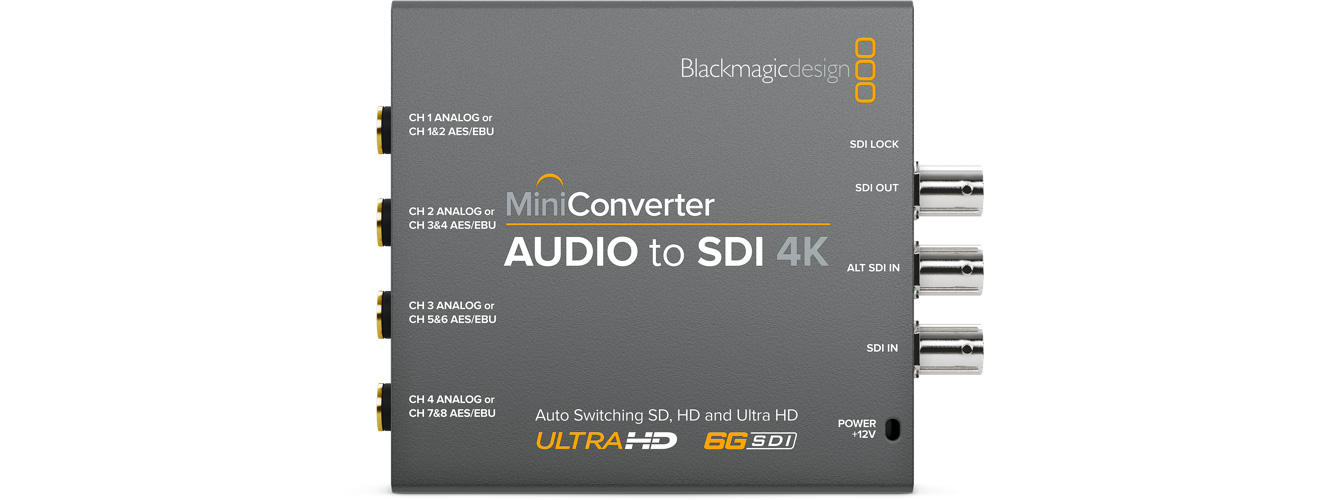 Mini Converter - Audio to SDI 4K